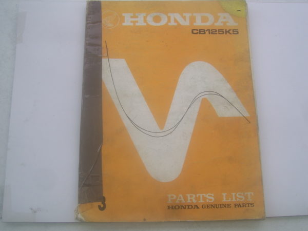 Honda-Parts-List-CB125K5-1974