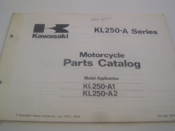 Kawasaki-Parts-List-KL250-A1-A2-1977-78